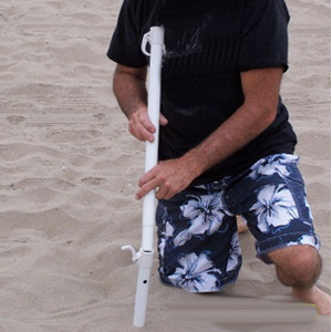 step 2 - attach one or two height poles